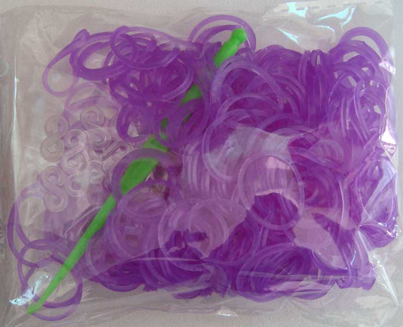 elastique bracelet loom violet