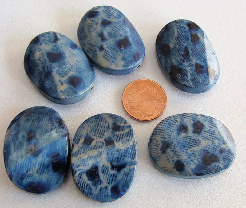 perle acrylique chips bleu res-29-bleu