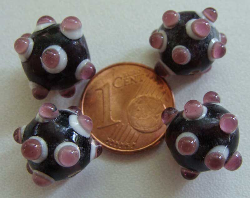 perles verre picots noir PV-pic-06