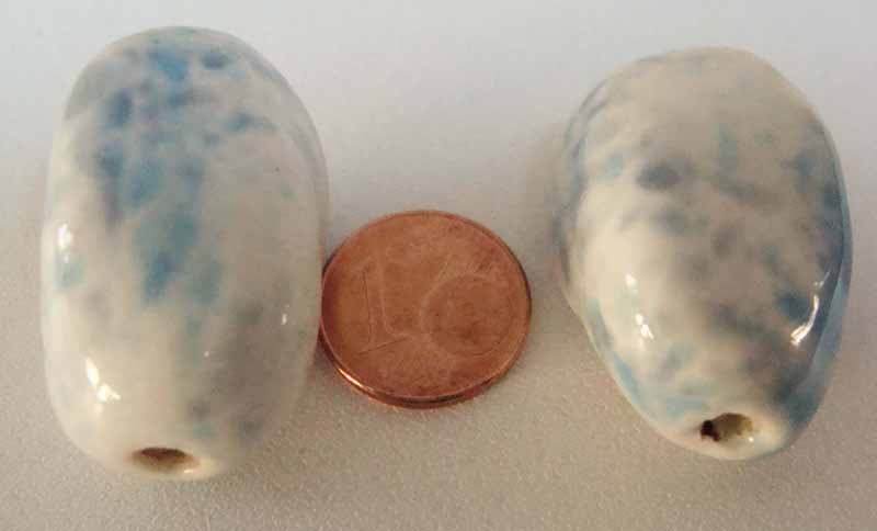 perle porcelaine bleu gris por-92