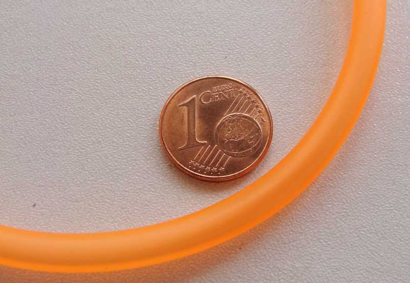 cordon creux 5mm orange