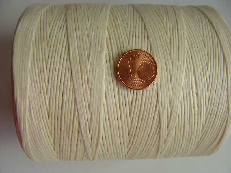 fil coton plat ecru bobine p1