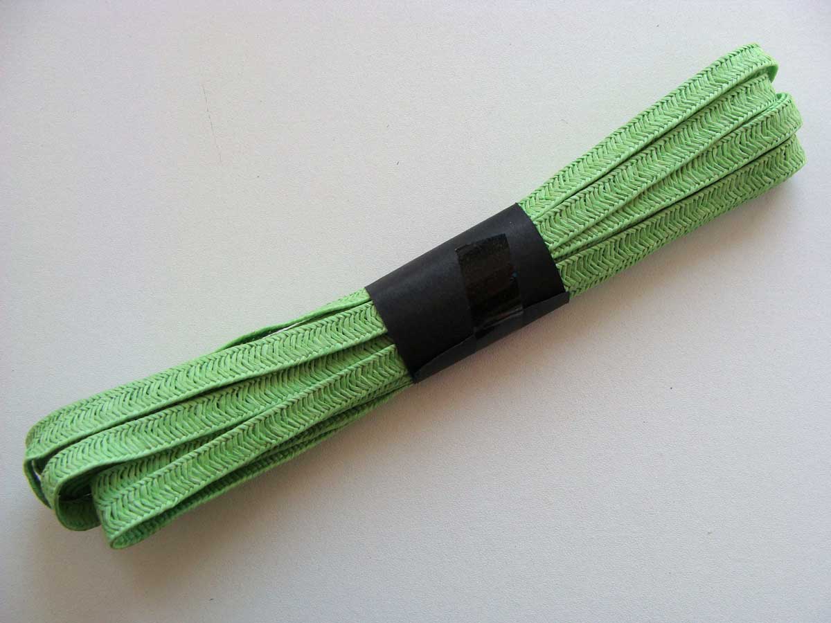 ruban papier tresse vert p1