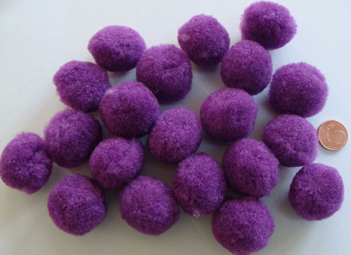 pompon 25mm violt