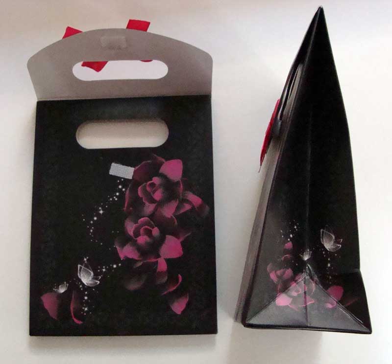 pochette noir fleur 16cm p2