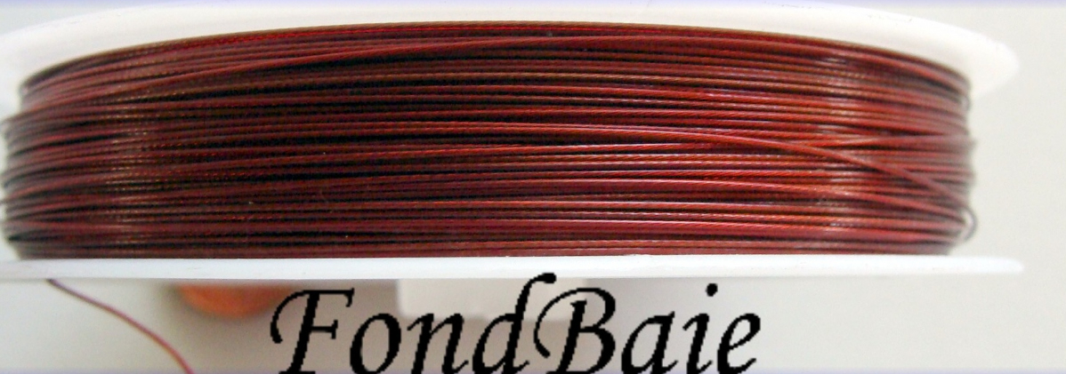 fil cable 0.45mm rouge bobine 50m