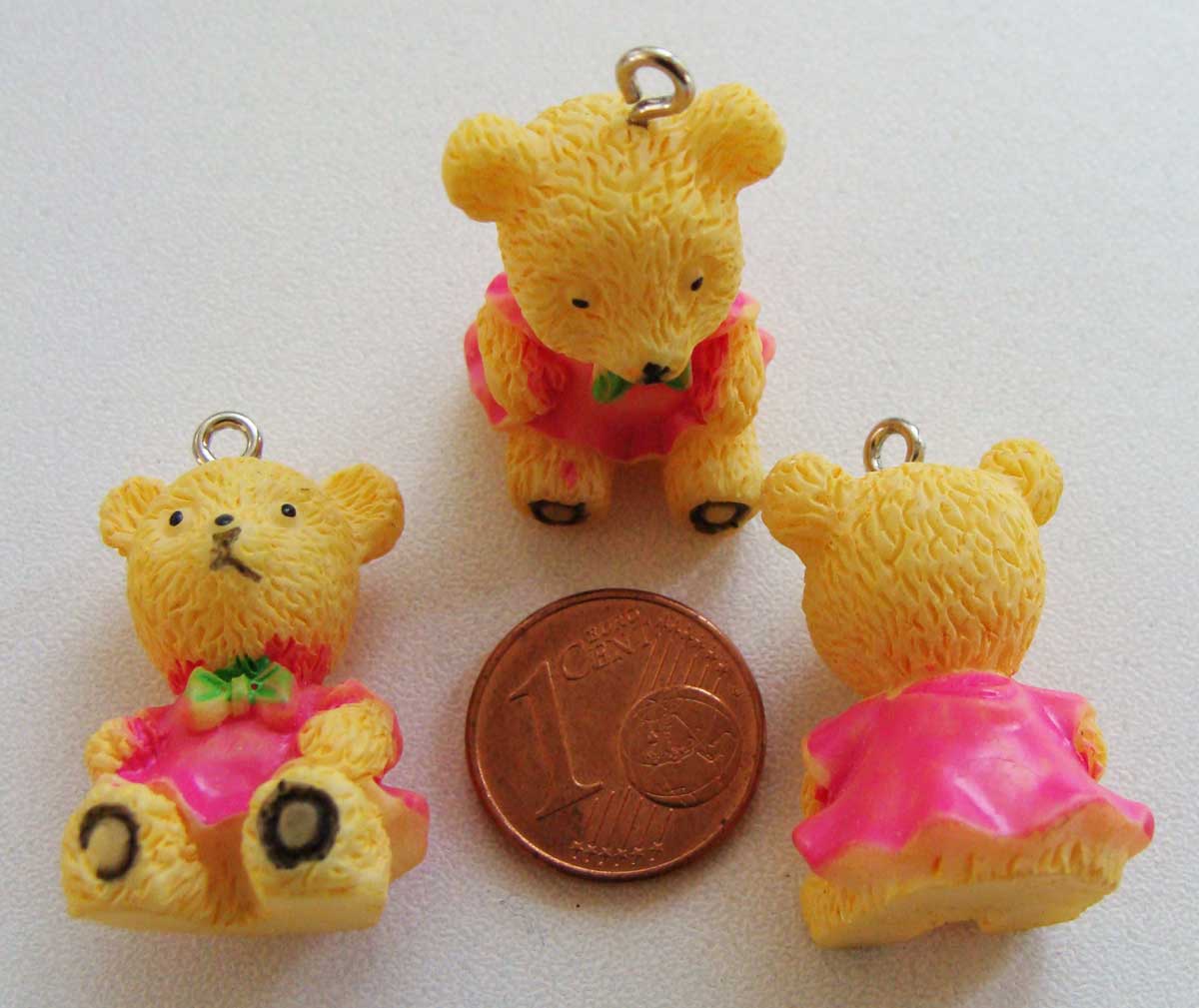 36 Pendentifs Charms Ours En Résine Colorée - Pour DIY Bijoux, Colliers, Porte-clés - Cadeau Créatif Pour Enfants