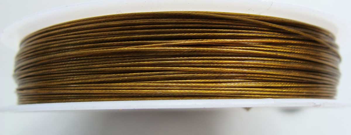 fil cable 0.45mm marron clair bobine 50m
