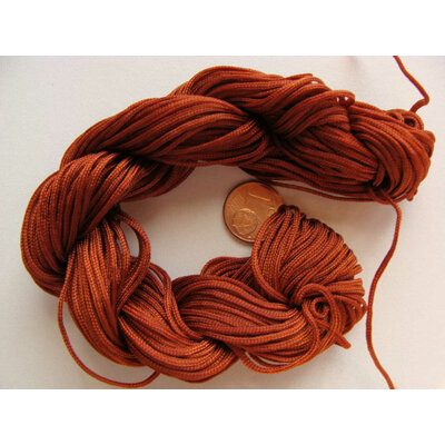 fil nylon 1mm marron brun echeveau