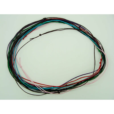 collier monte coton cire 1mm mix