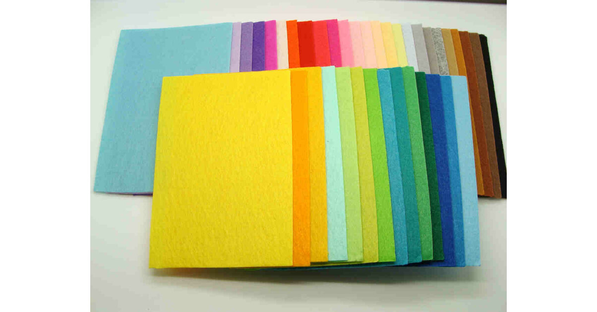 Lot De 10 Feuilles De Feutre 9x12 Pouces - Plusieurs Couleurs, Neuf - Pour Bricolage, Couture, Créations