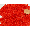 perle rocaille opaque 2mm rouge verre