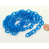 chaine nylon bleue