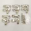 fermoir crochet argente boite lot avec vis metal