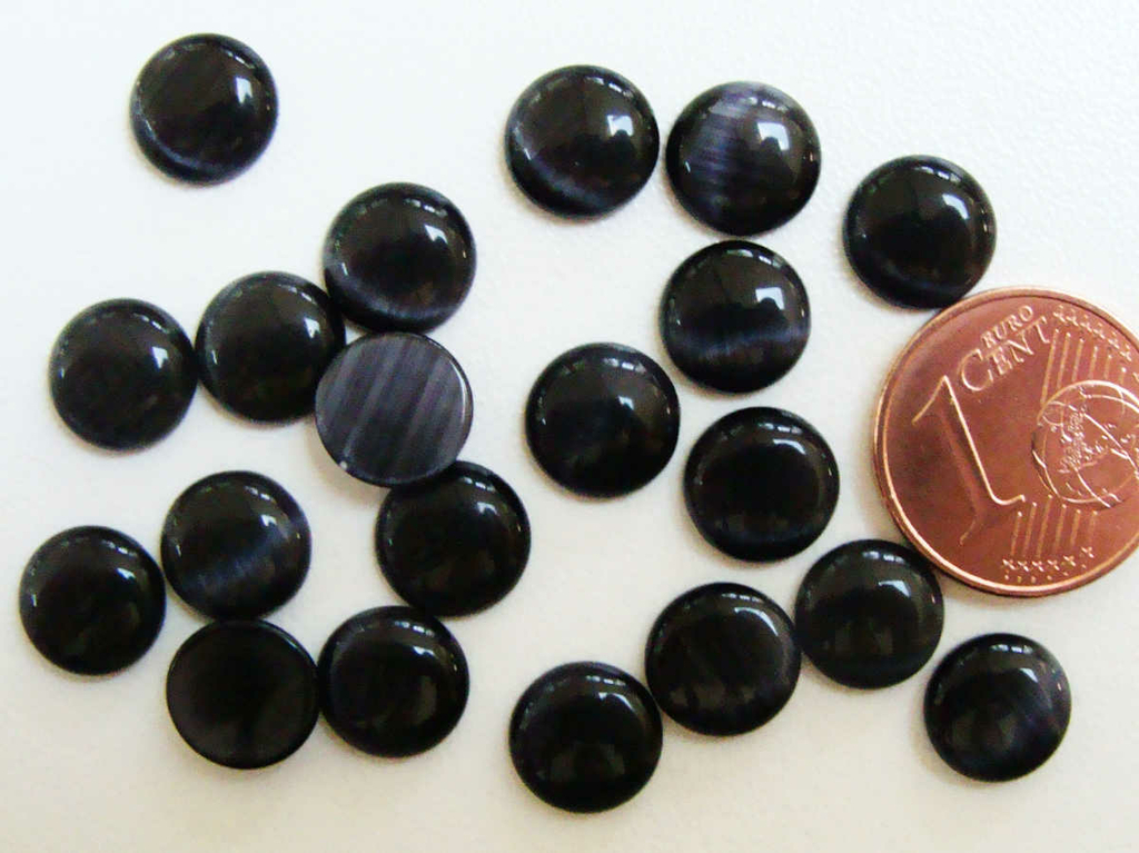 10 cabochons en verre 20 mm, dôme transparent - Cabochon/Verre dôme