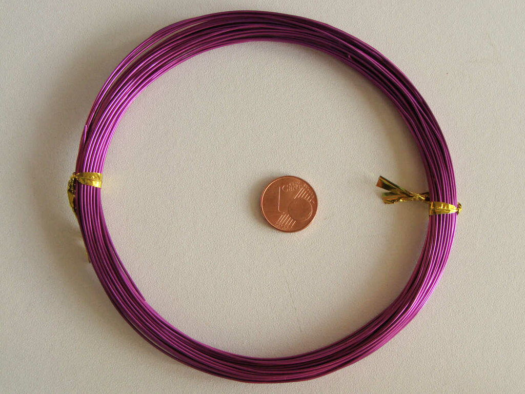 Fil Aluminium Souple 1mm - 56m - Pour Artisanat, Bijoux, Fleurs - Flexible Et Pliable