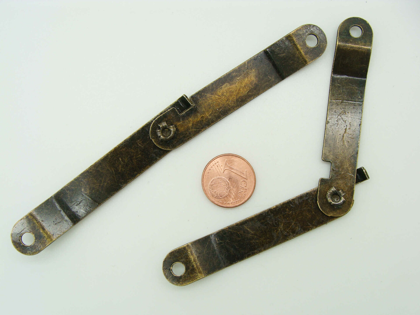 2 Charnières Pliables Support Couvercle à 180° - Rotatives, Fer Moyen - Marque Uxcell