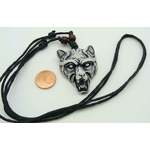 collier loup blanc resine res-80