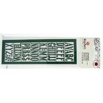 decoupe papier lettre majuscule vert rayher 21