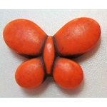 perle turquoise papillon orange pier49