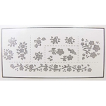 pochoir autocollant vrille fleur rayher