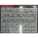 pochoir ecriture alphabet artemio mod7