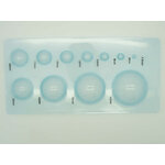 plaque dome bleu gabarit quilling
