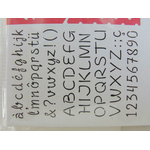 pochoir alphabet chiffre artemio mod17