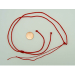 collier 1 noeud reglable nylon rouge