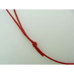 collier noeud coulissant rouge