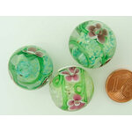 perle en verre ronde fleur violet lamp-25