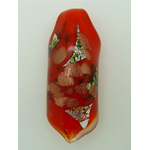 pendentif verre rouge multicolore Pend-35