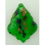 pendentif verre murano feuille vert Pend-41