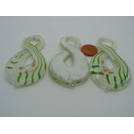 pendentif torsade vert Pend-55