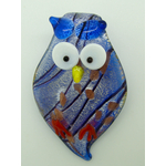 pendentif hibou chouette bleu fonce Pend-67-2