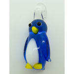 pendentif pingouin bleu fonce lampwork Pend-89