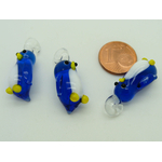 pendentif bleu fonce manchot Pend-89