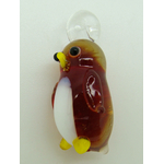 pendentif pingouin marron lampwork Pend-91