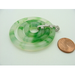 pendentif verre rond vert Pend-101