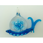 pendentif escargot bleu Pend-109