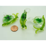 pendentif escargot verre vert Pend-113
