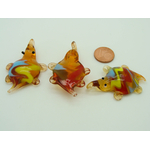 pendentif tortue marron lampwork Pend-125