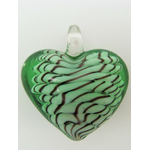 pendentif coeur vert 40mm Pend-140