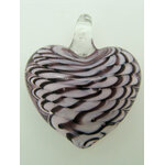 pendentif coeur violet 40mm Pend-142