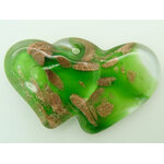 pendentif coeur double vert Pend-151