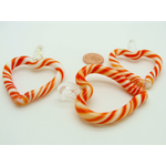 pendentif coeur creux rouge verre lampwork Pend-174-4