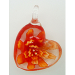 pendentif coeur fleur orange 44mm Pend-176-1