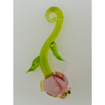 pendentif fleur rose tige Pend-184-2