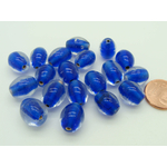 perle ovale bleu PV64