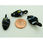 pendentif mini chouette hibou noir Pend-197-4